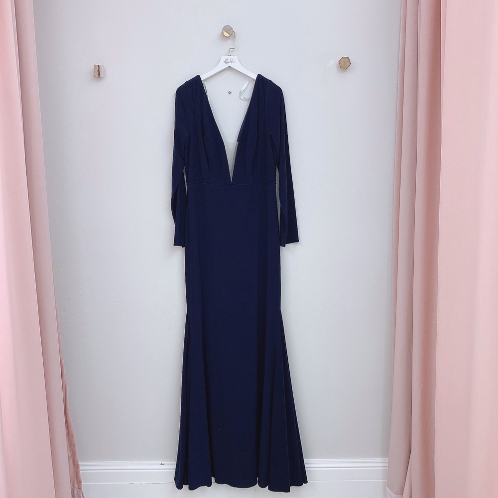Christina Wu Style #22940 Navy Sz 12